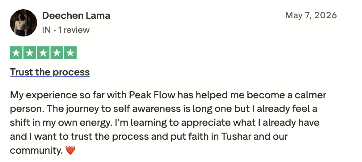 Trustpilot review from Deechen Lama