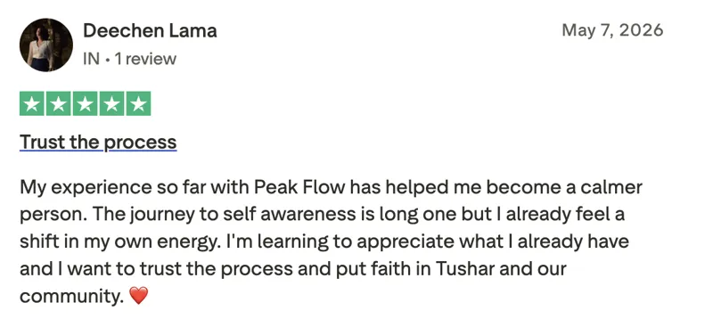 Trustpilot review from Deechen Lama